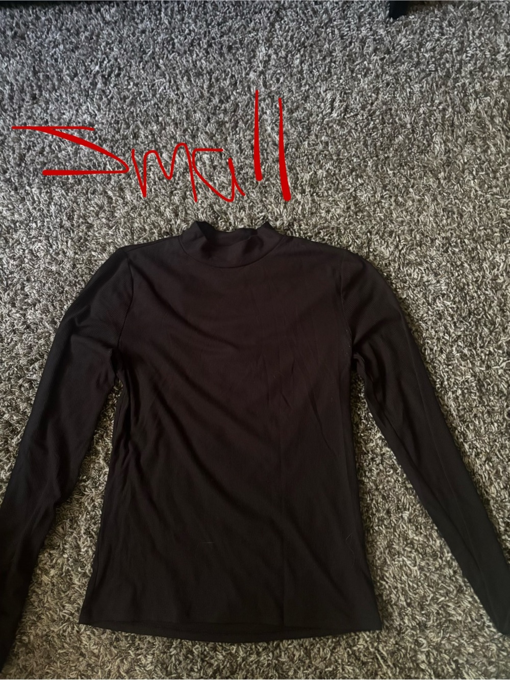 No Boundaries Black Long Sleeve Mock Neck Tee